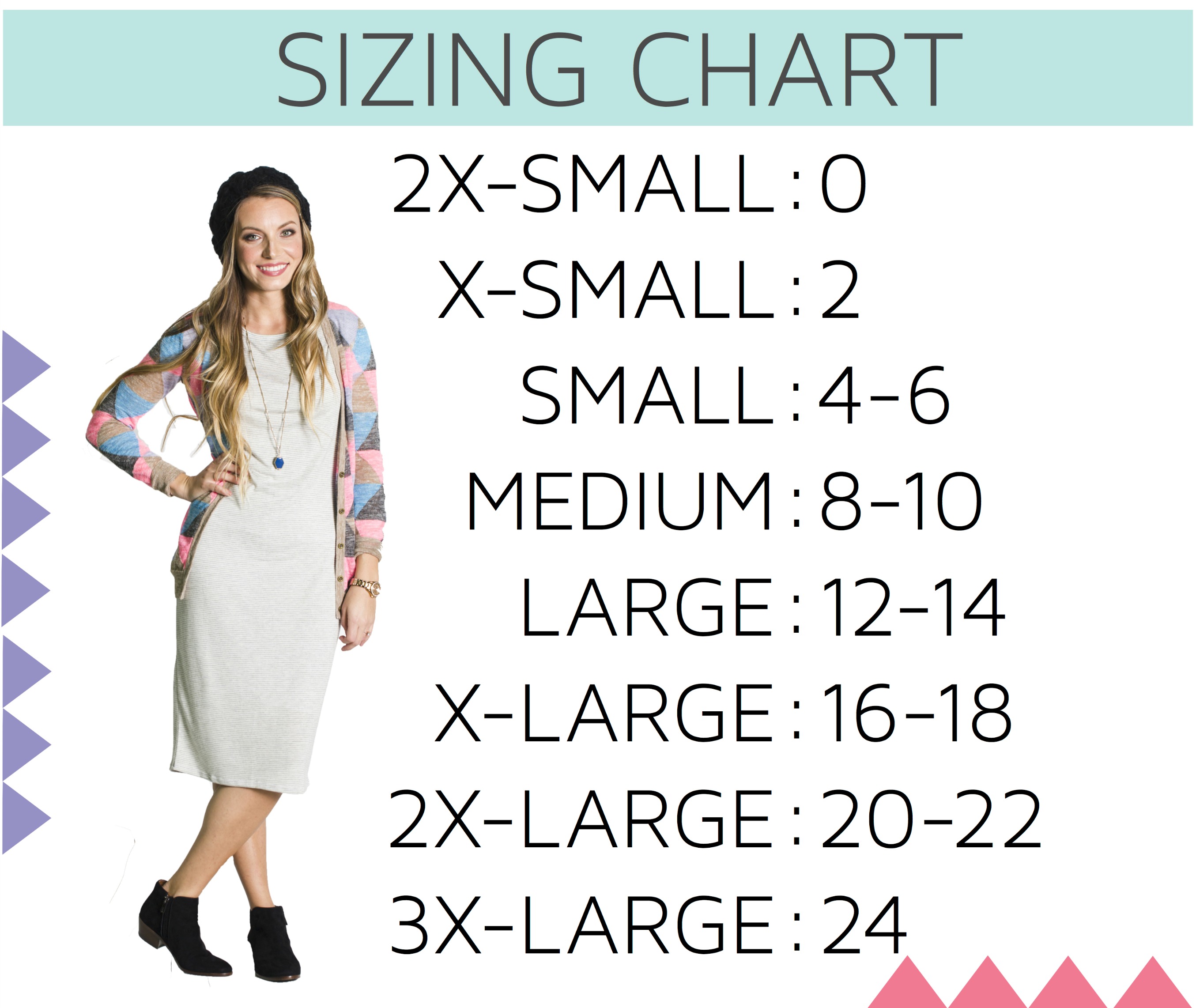 Maxi Size Chart Llr